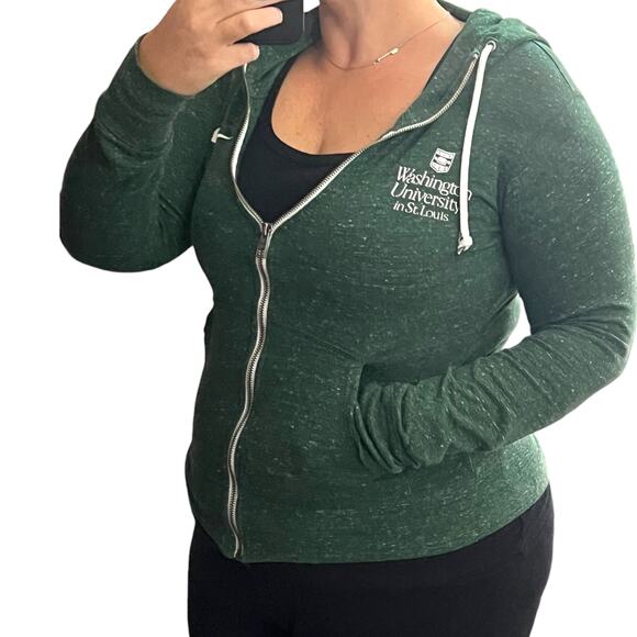 Nike X-SMALL Washington University St. Louis Full Zip Long Sleeve Hooded Jacket - Picture 2 of 11